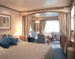 Charters, Groups, Penthouse, Balcony, Windows, Owner Suite, Veranda - Luxury Silversea Cruises Vista Suite